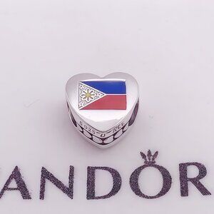 Pandora Philippines Flag Heart Charm